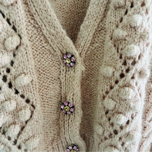 Zara Dusty Pink Oversized Cardigan - Picture 5 of 5